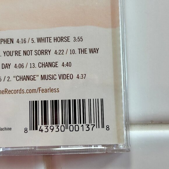 CD Taylor Swift Fearless 2008 Big Machine Records Enhanced Content Excellent Con - Picture 8 of 8